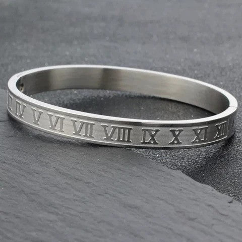The Roman Numeral Bangle -fashion jewellery online