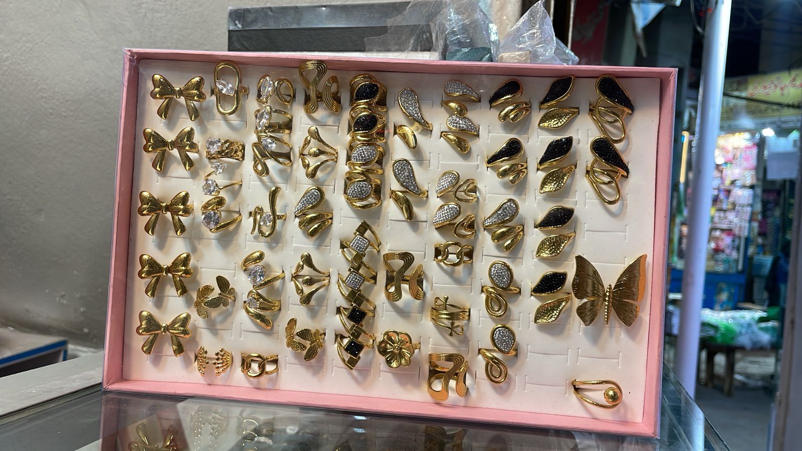 Golden Stainless Steel rings-trendy gold rings 2025