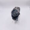 All Black Skeleton Chronograph Men’s Watch – Luxury Metal Strap | Sporty & Bold Design
