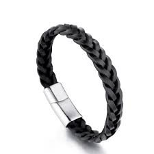 Black Wrist Bands -leather wrist band Pakistan