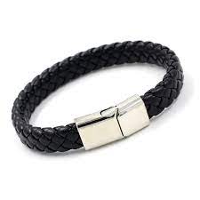 Black Wrist Bands -leather wrist band Pakistan