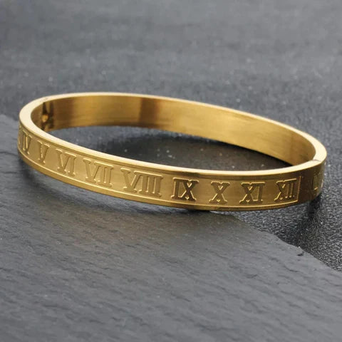 The Roman Numeral Bangle -fashion jewellery online